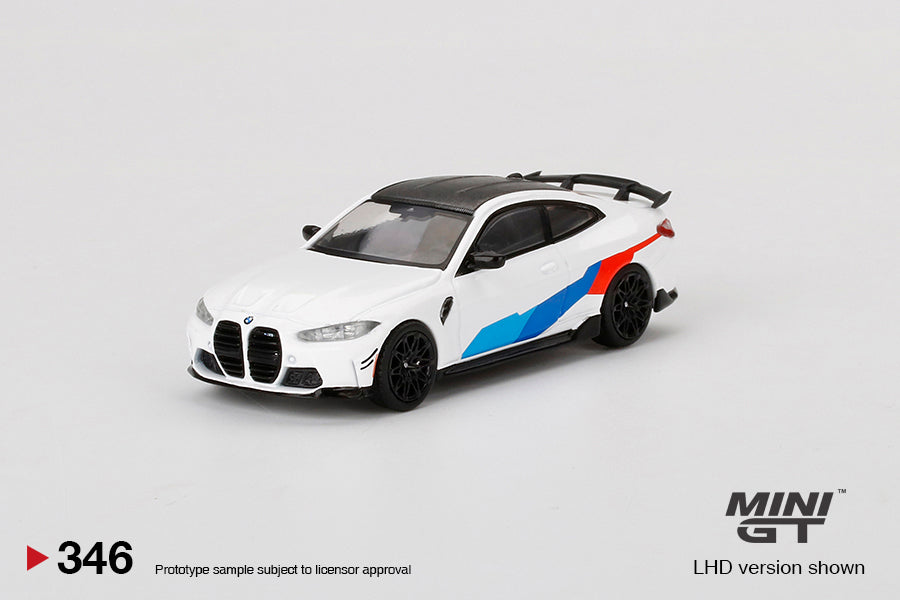 Mô hình xe Mini GT 1:64 BMW M4 M-Performance (G82) Alpine White - MGT00346