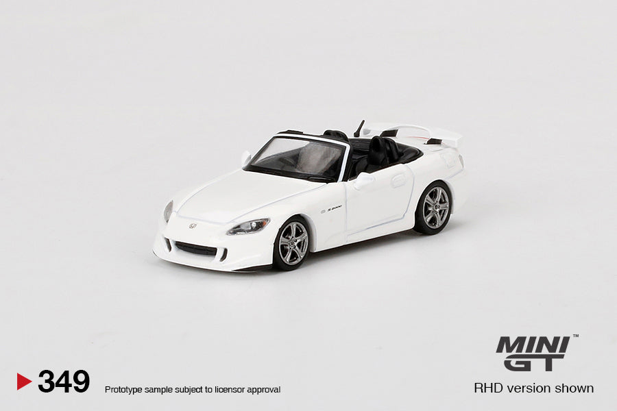 Mô hình xe Mini GT 1:64 Honda S2000 (AP2) Type S Grand Prix White - MGT00349