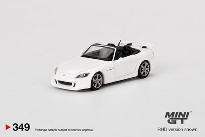 Mô hình xe Mini GT 1:64 Honda S2000 (AP2) Type S Grand Prix White - MGT00349