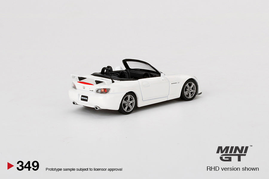 Mô hình xe Mini GT 1:64 Honda S2000 (AP2) Type S Grand Prix White - MGT00349