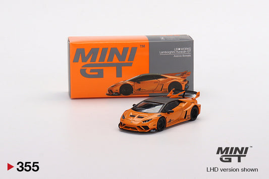 Mô hình xe Mini GT 1:64 LB★WORKS Lamborghini Huracán GT Arancio Borealis - MGT00355