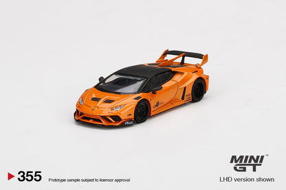 Mô hình xe Mini GT 1:64 LB★WORKS Lamborghini Huracán GT Arancio Borealis - MGT00355