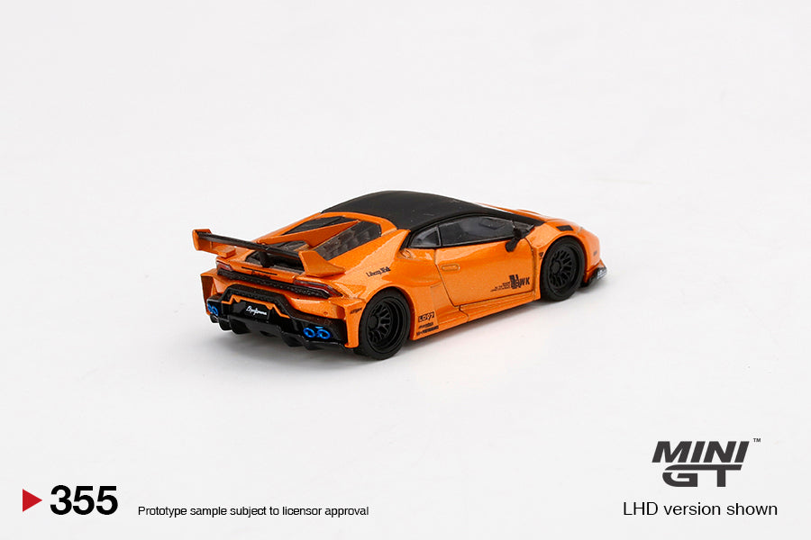 Mô hình xe Mini GT 1:64 LB★WORKS Lamborghini Huracán GT Arancio Borealis - MGT00355