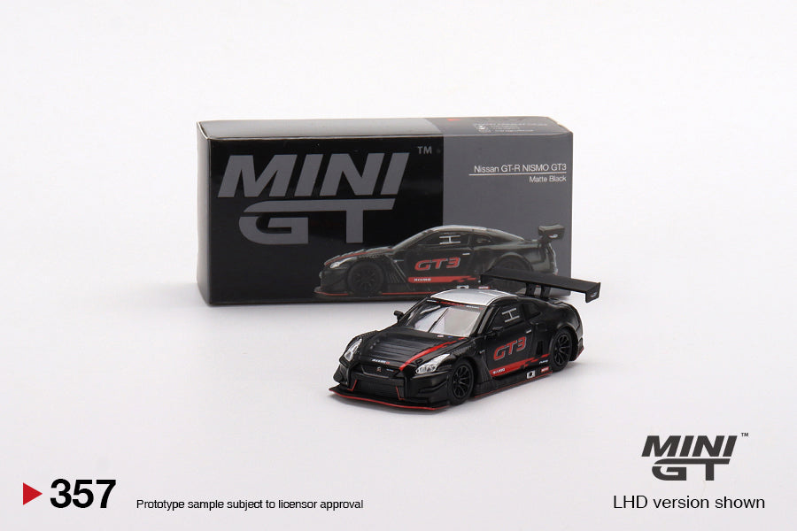 Mô hình xe Mini GT 1:64 Nissan GT-R NISMO GT3 2018 PRESENTATION Matte Black - MGT00357-L