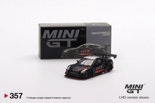 Mô hình xe Mini GT 1:64 Nissan GT-R NISMO GT3 2018 PRESENTATION Matte Black - MGT00357-L