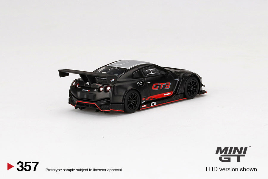 Mô hình xe Mini GT 1:64 Nissan GT-R NISMO GT3 2018 PRESENTATION Matte Black - MGT00357-L