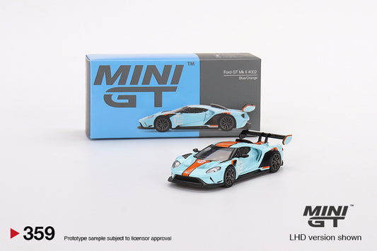 Mô hình xe Mini GT 1:64 Ford GT Mk II #002 Blue / Orange - MGT00359
