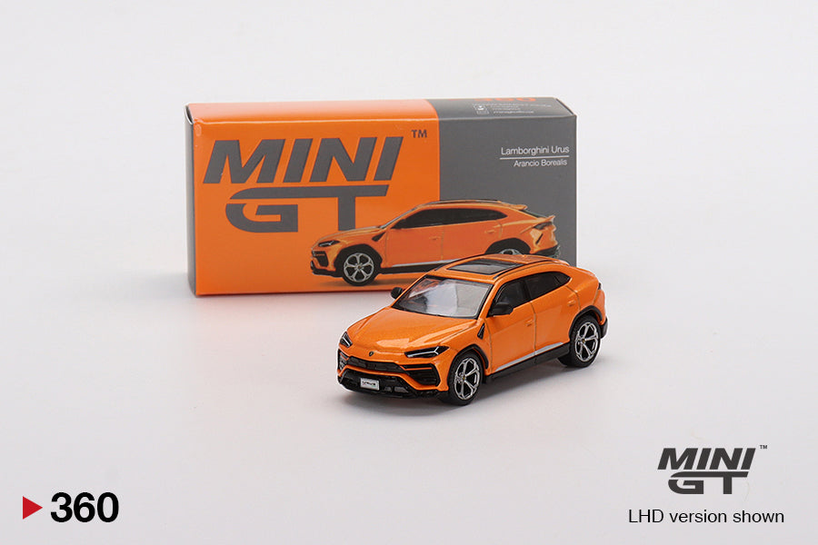 Mô hình xe Mini GT 1:64 Lamborghini Urus Arancio Borealis - MGT00360