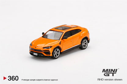 Mô hình xe Mini GT 1:64 Lamborghini Urus Arancio Borealis - MGT00360