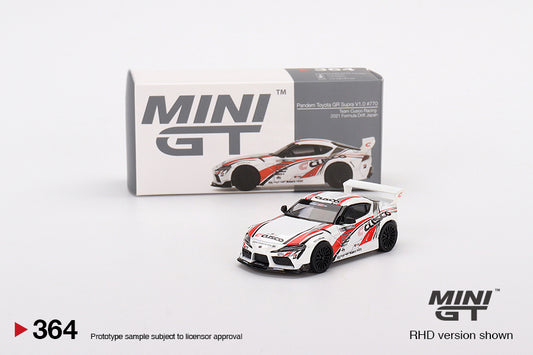 Mô hình xe Mini GT 1:64 Pandem Toyota GR Supra V1.0 #770 Team Cusco Racing 2021 Formula Drift Japan - MGT00364