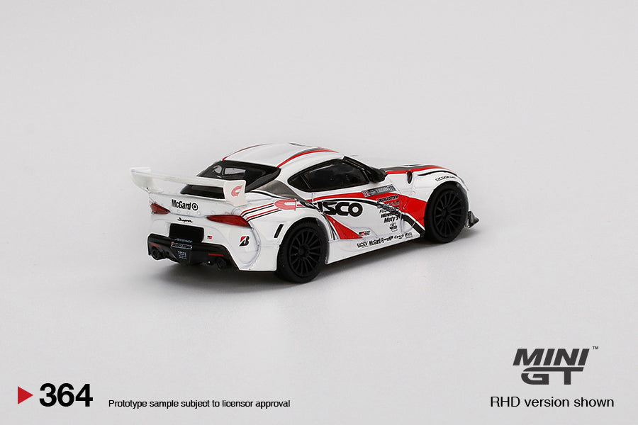 Mô hình xe Mini GT 1:64 Pandem Toyota GR Supra V1.0 #770 Team Cusco Racing 2021 Formula Drift Japan - MGT00364