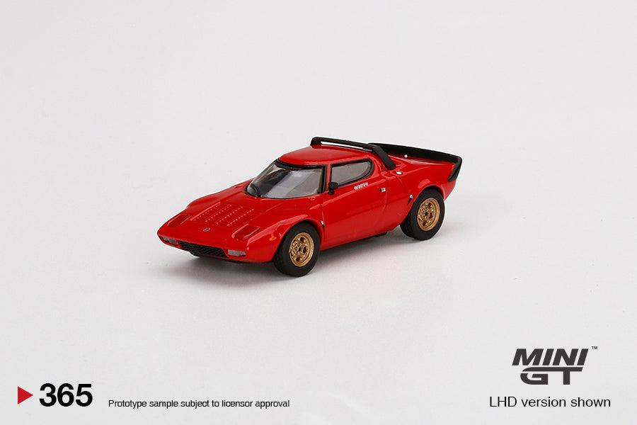 Mô hình xe Mini GT 1:64 Lancia Stratos HF Stradale Rosso Arancio - MGT00365