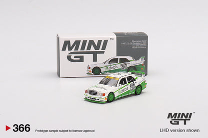 Mô hình xe Mini GT 1:64 Mercedes-Benz 190E 2.5 16 Evolution II 1991 DTM Zakspeed #20 Michael Schumacher - MGT00366