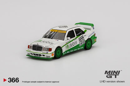 Mô hình xe Mini GT 1:64 Mercedes-Benz 190E 2.5 16 Evolution II 1991 DTM Zakspeed #20 Michael Schumacher - MGT00366