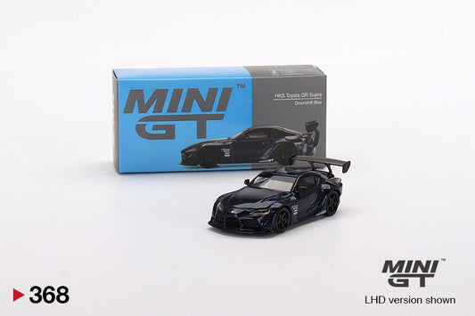 Mô hình xe Mini GT 1:64 HKS Toyota GR Supra (A90) Downshift Blue - MGT00368