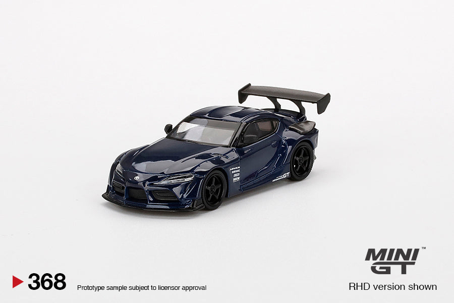 Mô hình xe Mini GT 1:64 HKS Toyota GR Supra (A90) Downshift Blue - MGT00368