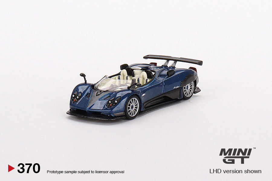 Mô hình xe Mini GT 1:64 Pagani Zonda HP Barchetta Blue Tricolore - MGT00370