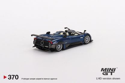Mô hình xe Mini GT 1:64 Pagani Zonda HP Barchetta Blue Tricolore - MGT00370