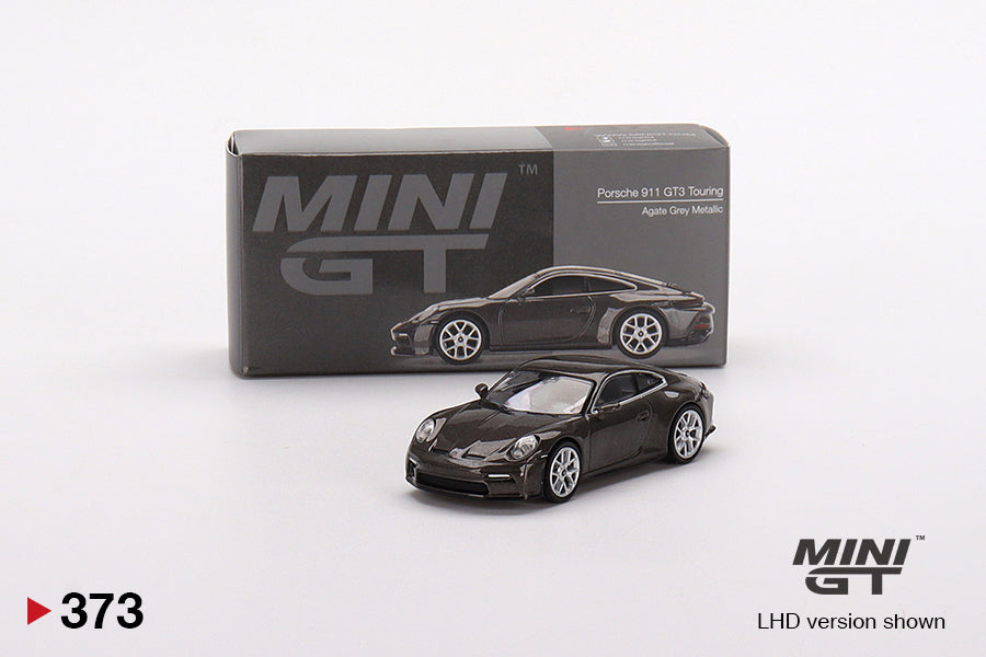 Mô hình xe Mini GT 1:64 Porsche 911 (992) GT3 Touring Agate Grey Metallic - MGT00373