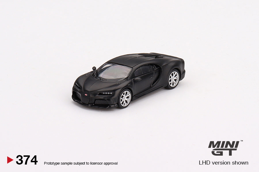 Mô hình xe Mini GT 1:64 Bugatti Chiron Super Sport 300+ Matte Black - MGT00374