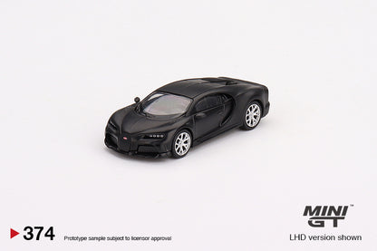 Mô hình xe Mini GT 1:64 Bugatti Chiron Super Sport 300+ Matte Black - MGT00374