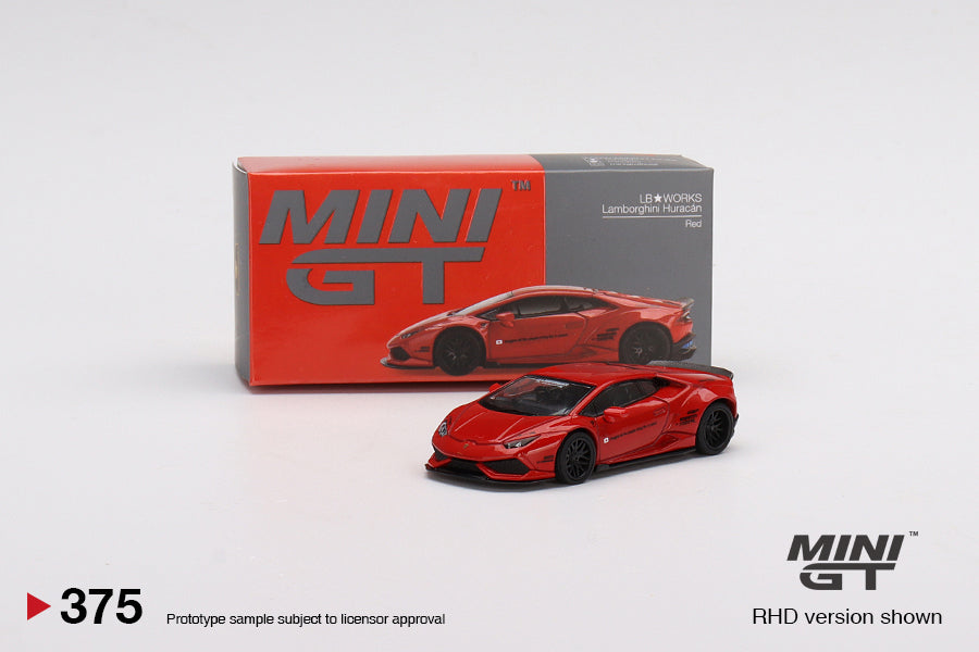 Mô hình xe Mini GT 1:64 LB★WORKS Lamborghini Huracan ver. 2 Red - MGT00375