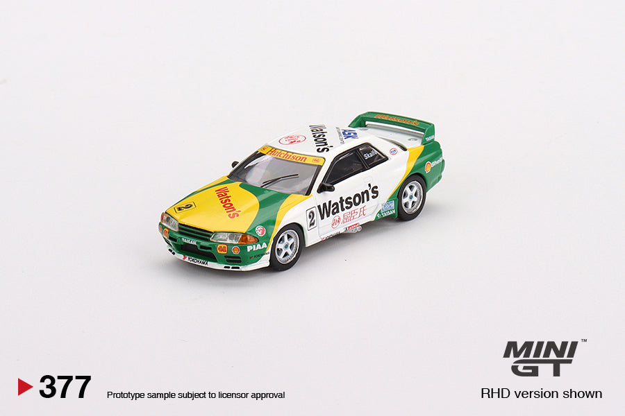Mô hình xe Mini GT 1:64 Nissan Skyline GT-R (R32) Gr. A #2 1991 Macau GP - MGT00377