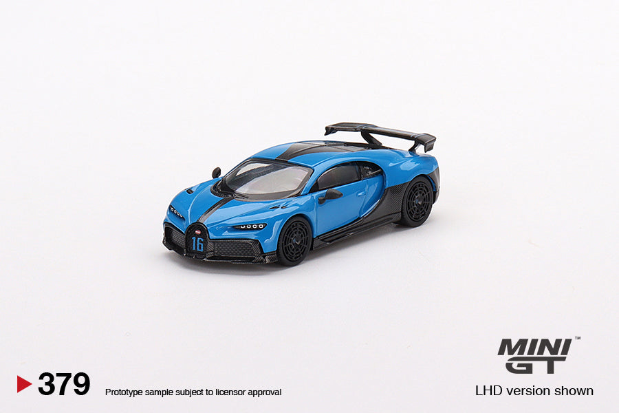 Mô hình xe Mini GT 1:64 Bugatti Chiron Pur Sport Blue - MGT00379
