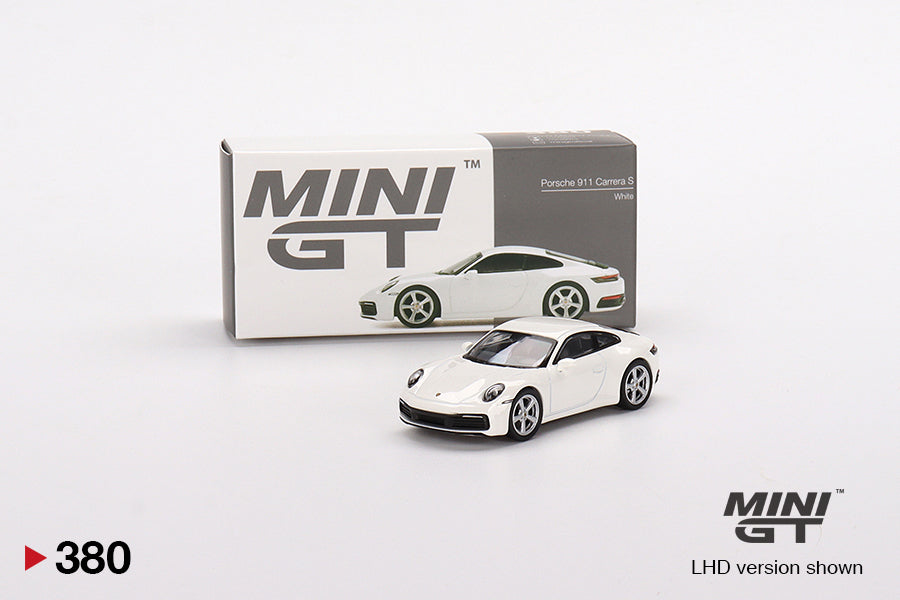 Mô hình xe Mini GT 1:64 Porsche 911 (992) Carrera S White - MGT00380