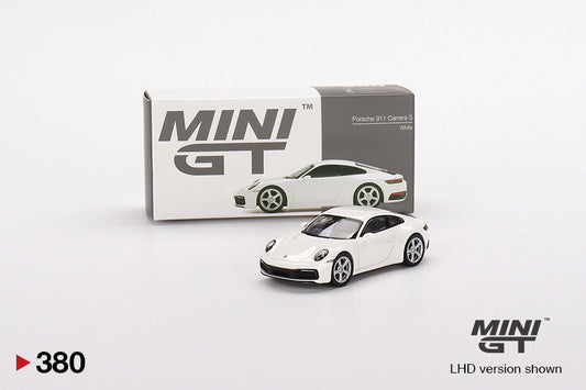 Mô hình xe Mini GT 1:64 Porsche 911 (992) Carrera S White - MGT00380