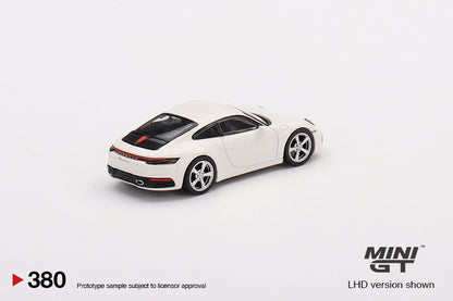 Mô hình xe Mini GT 1:64 Porsche 911 (992) Carrera S White - MGT00380