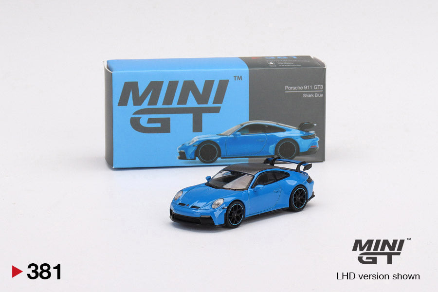 Mô hình xe Mini GT 1:64 Porsche 911 (992) GT3 Shark Blue - MGT00381