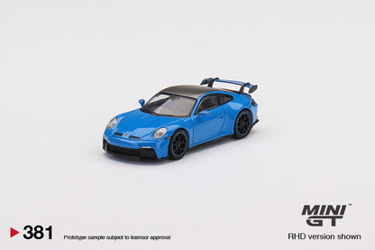 Mô hình xe Mini GT 1:64 Porsche 911 (992) GT3 Shark Blue - MGT00381