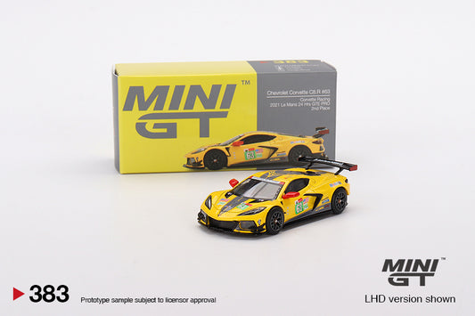 Mô hình xe Mini GT 1:64 Chevrolet Corvette C8.R #63 2021 Le Mans 24 Hrs GTE PRO 2nd Place - MGT00383