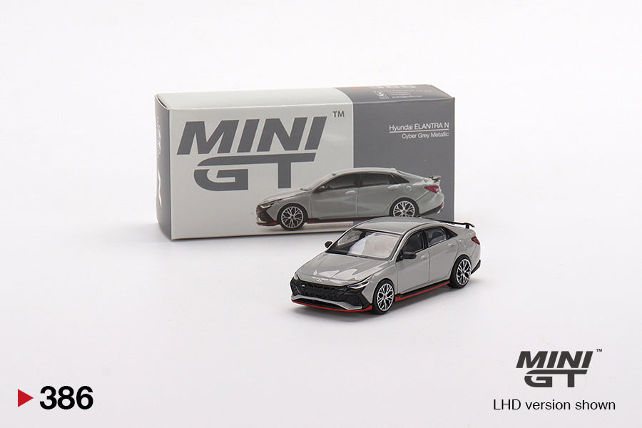 Mô hình xe Mini GT 1:64 Hyundai Elantra N Cyber Grey Metallic - MGT00386