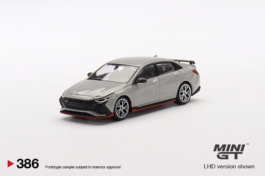 Mô hình xe Mini GT 1:64 Hyundai Elantra N Cyber Grey Metallic - MGT00386