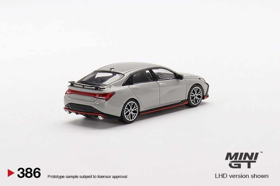 Mô hình xe Mini GT 1:64 Hyundai Elantra N Cyber Grey Metallic - MGT00386
