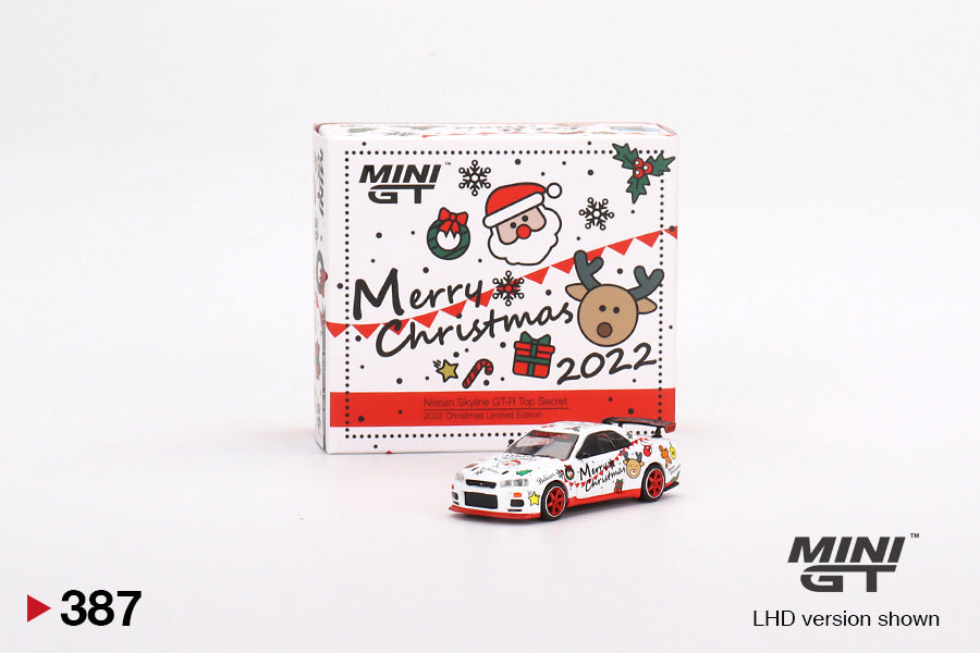 Mô hình xe Mini GT 1:64 Nissan Skyline GT-R (R34) Top Secret 2022 Christmas Limited Edition - MGT00387