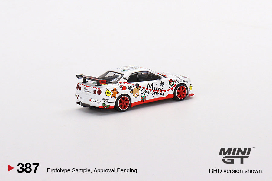 Mô hình xe Mini GT 1:64 Nissan Skyline GT-R (R34) Top Secret 2022 Christmas Limited Edition - MGT00387