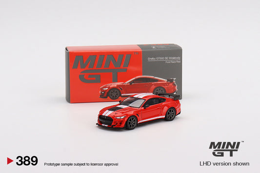 Mô hình xe Mini GT 1:64 Shelby GT500 SE Widebody Ford Race Red - MGT00389