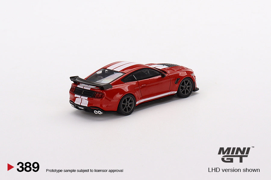 Mô hình xe Mini GT 1:64 Shelby GT500 SE Widebody Ford Race Red - MGT00389