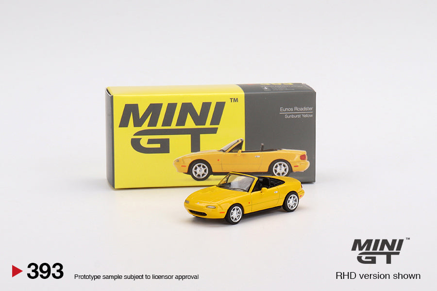 Mô hình xe Mini GT 1:64 Eunos Roadster Sunburst Yellow - MGT00393