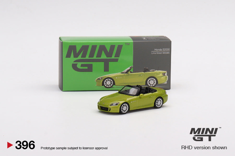 Mô hình xe Mini GT 1:64 Honda S2000 (AP2) Lime Green Metallic - MGT00396