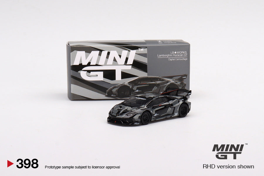 Mô hình xe Mini GT 1:64 LB★WORKS Lamborghini Huracán GT Digital Camouflage - MGT00398