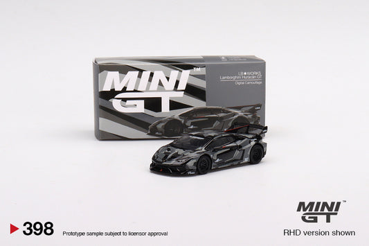 Mô hình xe Mini GT 1:64 LB★WORKS Lamborghini Huracán GT Digital Camouflage - MGT00398
