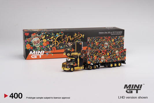 Mô hình xe Mini GT 1:64 Western Star 49X w/ 40 Ft Container - MGT00400-L