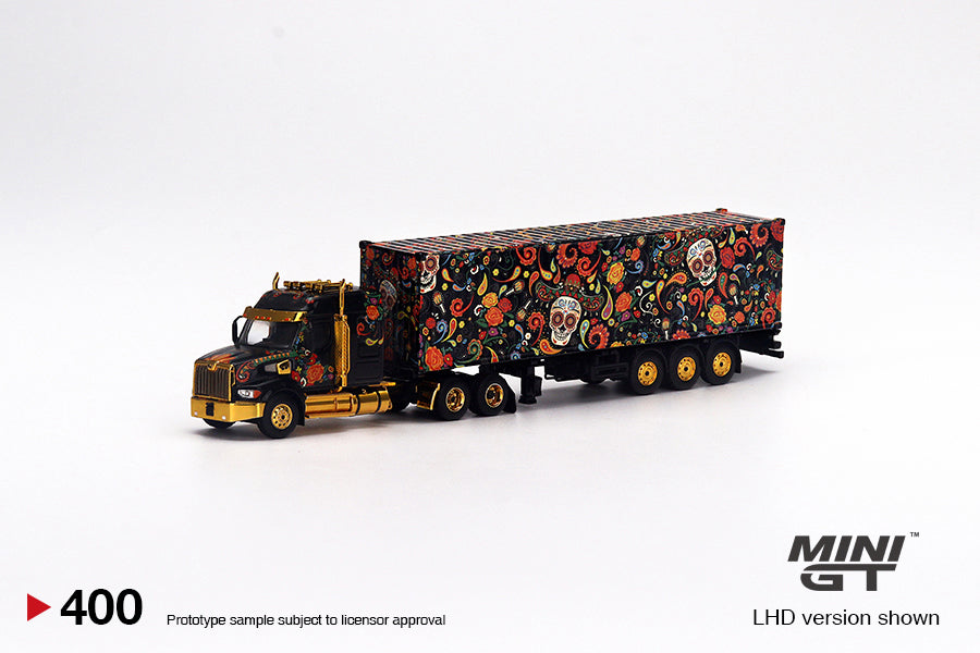 Mô hình xe Mini GT 1:64 Western Star 49X w/ 40 Ft Container - MGT00400-L