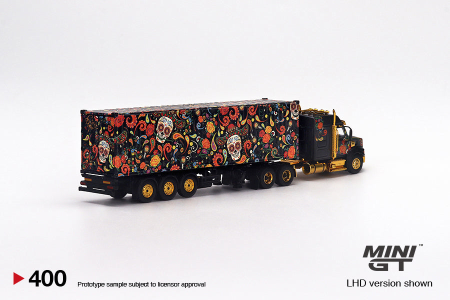 Mô hình xe Mini GT 1:64 Western Star 49X w/ 40 Ft Container - MGT00400-L