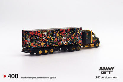 Mô hình xe Mini GT 1:64 Western Star 49X w/ 40 Ft Container - MGT00400-L