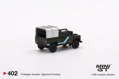 Mô hình xe Mini GT 1:64 Land Rover Defender 90 Pickup Bronze Green - MGT00402